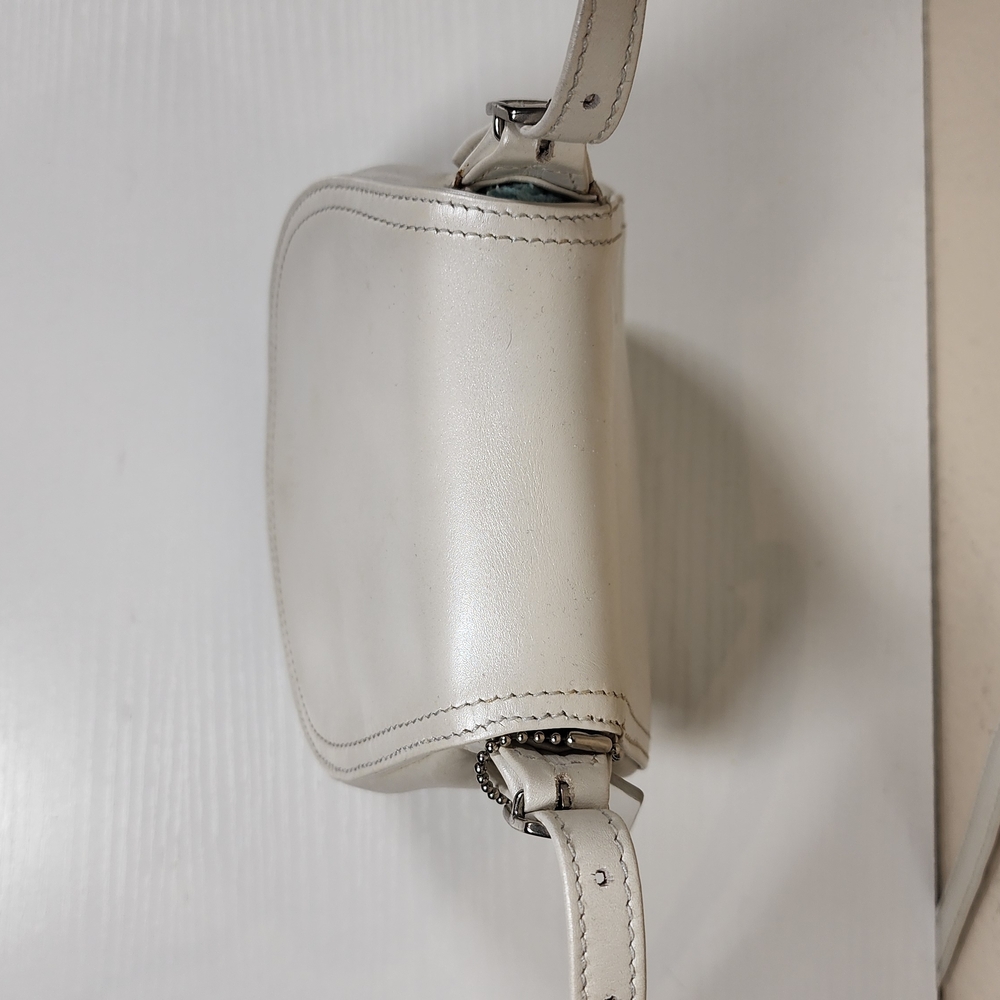Coach Pearlized Party Bag In Ivory #6106 - Picture 12 of 14